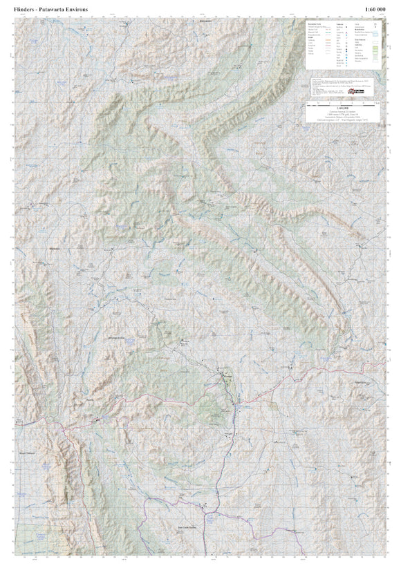 Flinders Ranges Patawarta Environs  - Fullers SA Recreation Series