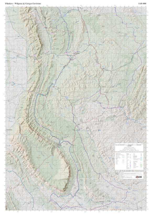 Flinders Ranges Wilpena Pound & Gorges Environs - Fullers SA Recreation Series