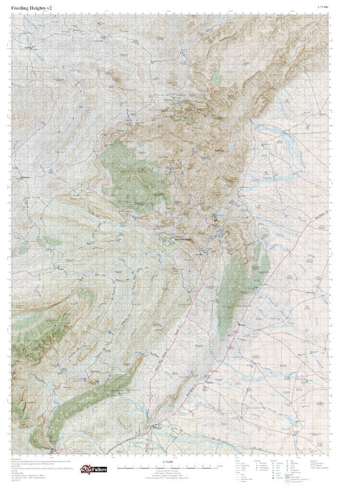 Freeling Heights - Fullers SA Recreation Series – The Map Shop - Adelaide