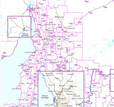 Flat South Australia: Postcode Map (A0)