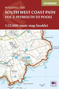 Cicerone South West Coast Path Map Booklet - Vol 3: Plymouth to Poole