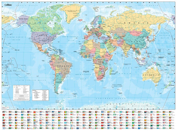 Collins World Wall Map