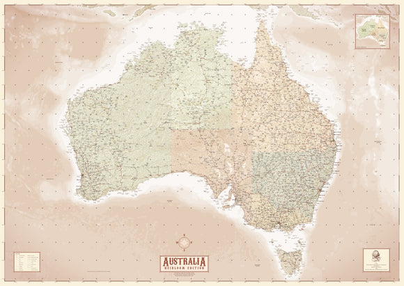 CTS Map of Australia - Heirloom Edition A0