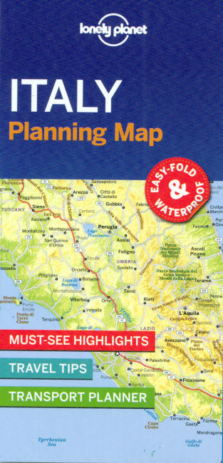 Lonely Planet Italy Planning Map