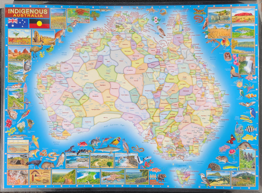 Australian Aboriginal Map 750x1000