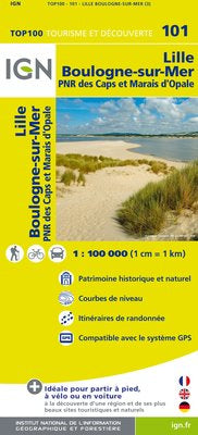 TOP101: Lille Boulogne-sur-Mer Map - 1:100,000