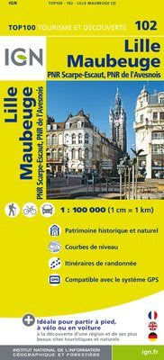 TOP102: Lille Maubeuge Map - 1:100,000