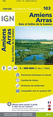 TOP103: Amiens Arras Map - 1:100,000