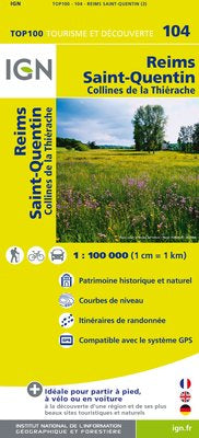 TOP104: Reims Saint-Quentin Map - 1:100,000