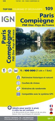 TOP109: Paris  Compiegne Map - 1:100,000