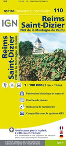 TOP110: Reims  St-Dizier Map - 1:100,000