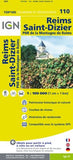 TOP110: Reims  St-Dizier Map - 1:100,000