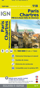 TOP118: Paris  Chartres Map - 1:100,000