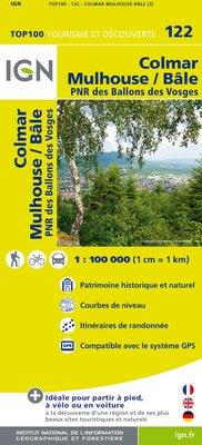 TOP122: Colmar  Mulhouse  Balee Map - 1:100,000