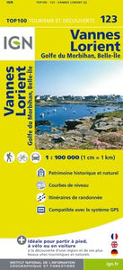 TOP123: Vannes  Lorient Map - 1:100,000