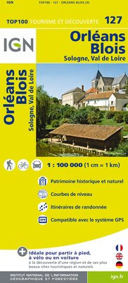 TOP127: Orleans  Blois Map - 1:100,000
