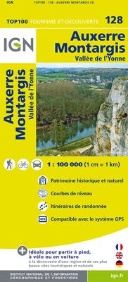 TOP128: Auxerre  Montargis Map - 1:100,000