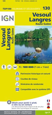 TOP130: Vesoul  Langres Map - 1:100,000