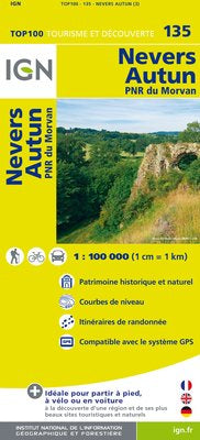 TOP135: Nevers  Autun Map - 1:100,00