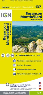 TOP137: Besancon Montbeliard Map - 1:100,000