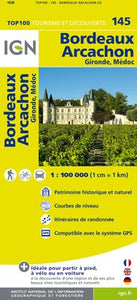 TOP145: Bordeaux Arcachon Map - 1:100,000