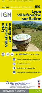 TOP150: Lyon Villefranche-sur-Saone Map - 1:100,000