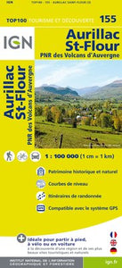 TOP155: Aurillac  St-Flour Map - 1:100,000