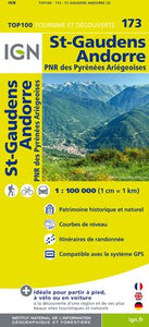 TOP173: St-Gaudens Andorre Map - 1:100,000