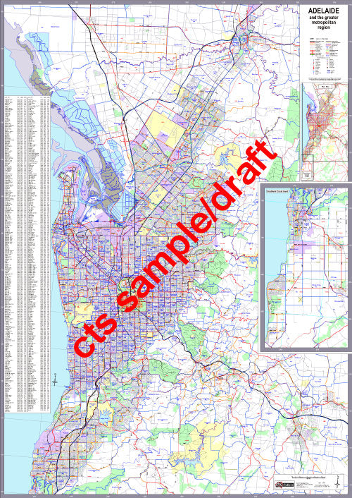 SA - Business & Wall maps – The Map Shop - Adelaide
