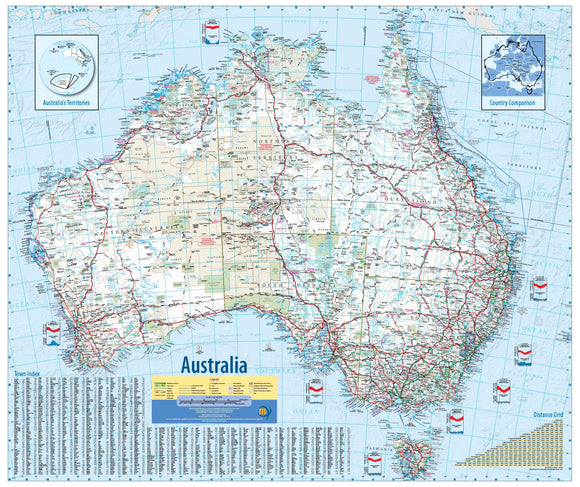 Australia Wall Map - Meridian Maps