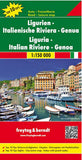 Freytag & Berndt - Liguria Italian Riviera Genoa Road Map Series