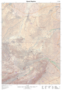 Mount Hopeless topographic map