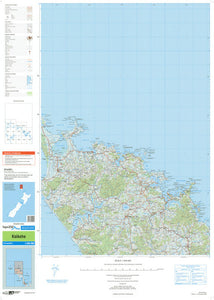 NZ TOPO250-02: Kaikohe Map - 1:250,000