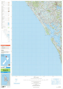 NZ TOPO250-04: Dargaville Map - 1:250,000