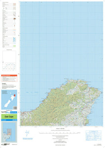 NZ TOPO250-07: East Cape Map - 1:250,000