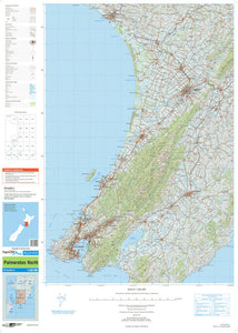 NZ TOPO250-14: Palmerston North Map - 1:250,000