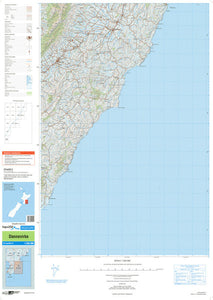 NZ TOPO250-15: Dannevirke Map - 1:250,000