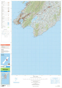 NZ TOPO250-16: Wellington Map - 1:250,000