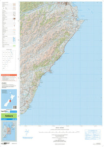 NZ TOPO250-19: Kaikoura Map - 1:250,000