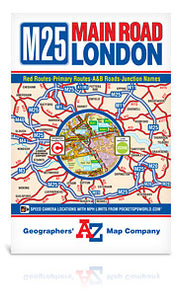 M25 Main Road Map of London - AZ