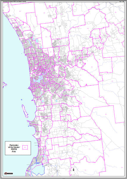 CTS Postcodes of the Greater Perth Area – The Map Shop - Adelaide