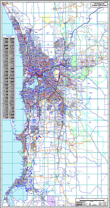 CTS Suburbs of the Greater Perth Area – The Map Shop - Adelaide