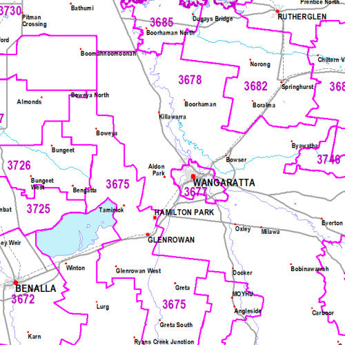 CTS Postcodes of Victoria & Melbourne – The Map Shop - Adelaide