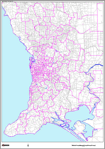 CTS Flat Adelaide Region: Postcode Map (A0)