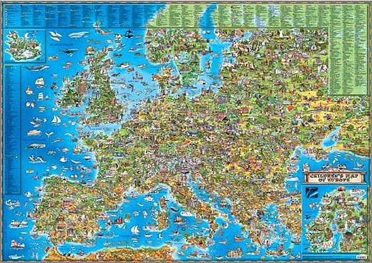 Children's Map of Europe