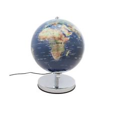 25 cm Dark blue ocean globe with electrical wiring for Australian standards.<br><br> A lovely globe that literally lights up a room.<br><br>  Size Dia 25 cm<br><br>