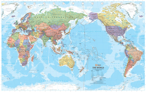 Hema World Political Supermap Laminated