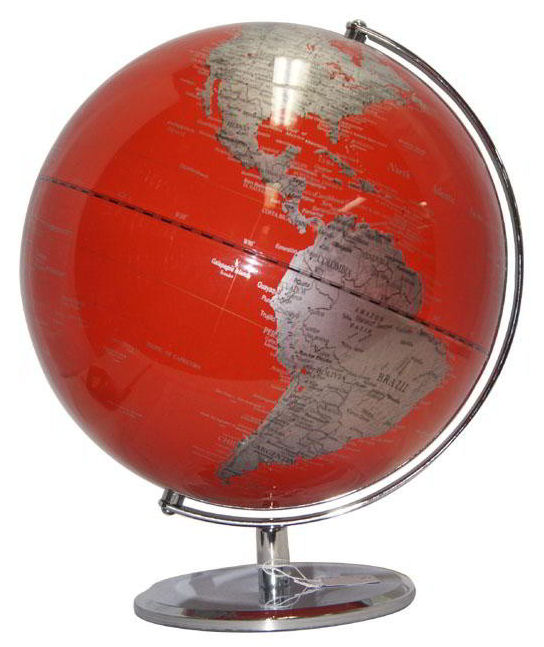 Globe Lambert 25 cm Red ocean