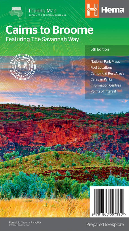 Hema Savannah Way - Cairns to Broome Map (5th Ed.)