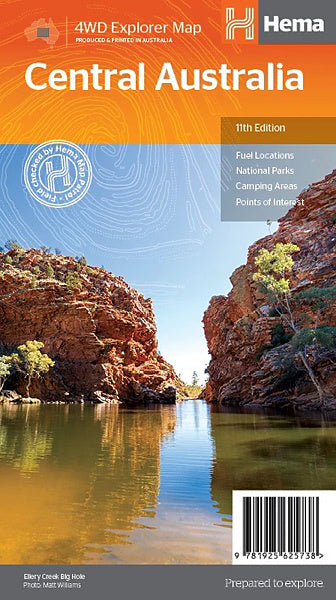 Hema Central Australia Map (11th Ed.)